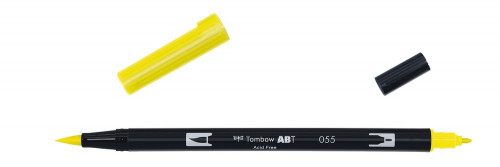 ROTULADOR DOBLE PUNTA PINCEL COLOR PROCESS YELLOW TOMBOW ABT-055