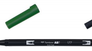 ROTULADOR DOBLE PUNTA PINCEL COLOR DARK JADE TOMBOW ABT-177