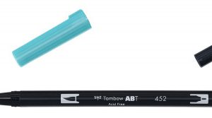 ROTULADOR DOBLE PUNTA PINCEL COLOR PROCESS BLUE TOMBOW ABT-452