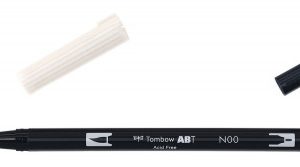 ROTULADOR DOBLE PUNTA PINCEL MEZCLADOR (BLENDER) TOMBOW ABT-N00