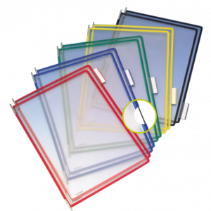 PACK DE 10 FUNDAS CON PIVOTES A4 VERTICAL COLOR SURTIDO TARIFOLD 114009
