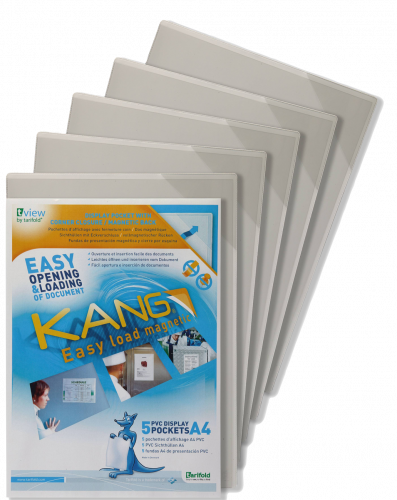 PACK DE 5 FUNDA MAGNÉTICA KANG EASY LOAD A4 TARIFOLD 194690