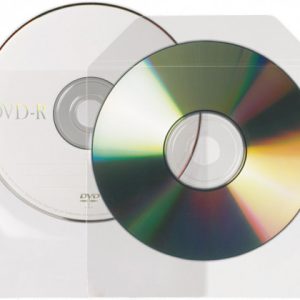 PACK DE 25 FUNDAS CD-DVD PP TRANSPARENTE NO ADHESIVAS CON SOLAPA 3L 10295