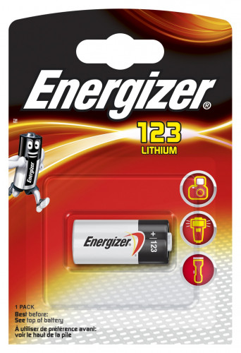 BLISTER 1 PILA ESPECIAL LITHIUM PHOTO EL123 ENERGIZER E300777601