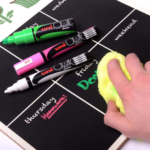 MARCADOR CHALK PWE-8K PIZARRA VERDE 8MM. ROJO UNI-BALL 140145000 - Imagen 3