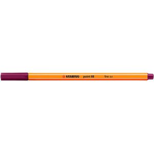 ROTULADOR PUNTA FINA POINT 88 0.4MM PURPURA STABILO 88/19