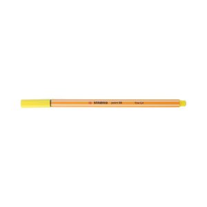 ROTULADOR PUNTA FINA POINT 88 0.4MM AMARILLO LIMON STABILO 88/24