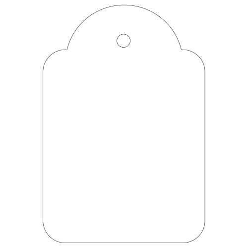 CAJA 500 ETIQUETAS COLGANTES BLANCAS 36 X 53 MM APLI 392 - Imagen 2
