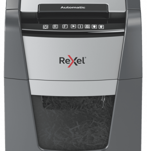 Rexel Optimum AutoFeed+ 100X triturador de papel Corte cruzado 55 dB 22 cm Negro, Gris