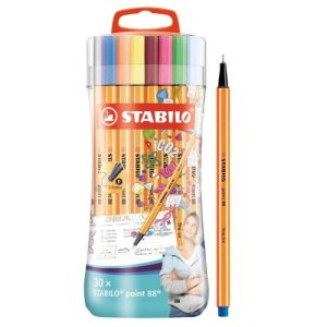 STABILO Point 88 rotulador de punta fina Fino Multicolor 30 pieza(s)