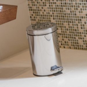 PAPELERA ACERO CON PEDAL 12L PULL IMPORT DP412