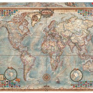 Educa Political Map of The World Puzzle rompecabezas 1500 pieza(s)