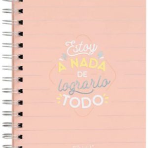 LIBRETA PEQUEÑA - ESTOY A NADA DE LOGRARLO TODO MR WONDERFUL WOA11053ES