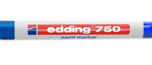 MARCADOR PERMANENTE 2-4MM 750 AZUL EDDING 750-3