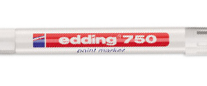 MARCADOR PERMANENTE 2-4MM 750 BLANCO EDDING 750-49