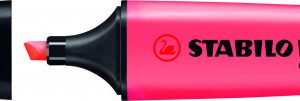 MARCADOR FLUORESCENTE BOSS ORIGINAL TRAZO 2/5MM. ROJO STABILO 70/40