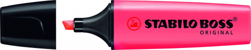 MARCADOR FLUORESCENTE BOSS ORIGINAL TRAZO 2/5MM. ROJO STABILO 70/40
