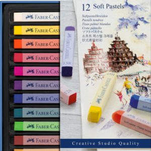 ESTUCHE 12 BARRAS SOFT PASTEL FABER CASTELL 128312