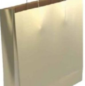 BOLSA PAPEL CON ASAS KRAFT ORO M 27X12X37 CM BISMARK 329846
