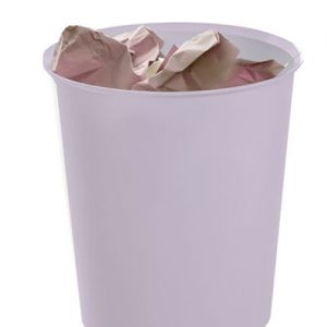 PAPELERA ECOGREEN 100% RECICLADO Y RECICLABLE MALVA PASTEL 18 LITROS 290X310 MM ARCHIVO 2000 2001 ML PS