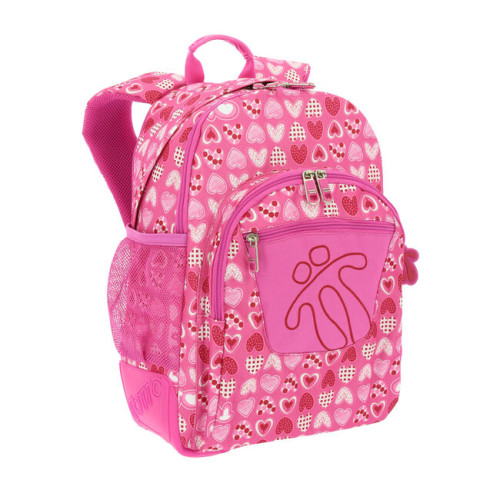 MOCHILA CRAYOLES REFUERZO CAUCHO+BOLSILLOS ROSA/CORAZONES TOTTO MA04ECO029-1710N-1I3 - Imagen 2