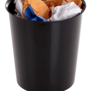PAPELERA ECOGREEN 100% RECICLADO Y RECICLABLE NEGRO 18 LITROS 290X310 MM ARCHIVO 2000 2001 NE