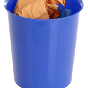 PAPELERA ECOGREEN 100% RECICLADO Y RECICLABLE AZUL 18 LITROS 290X310 MM ARCHIVO 2000 2001 AZ