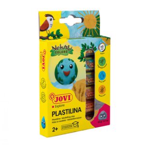 ESTUCHE PLASTILINA 6 BARRAS DE 15GR COLORES SURTIDOS GAMA NATURE JOVI 90/6N