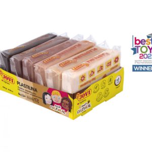 BANDEJA PLASTILINA 6 PASTILLAS 50GR COLORES SURTIDOS GAMA MULTICULTURAL JOVI 70/6M