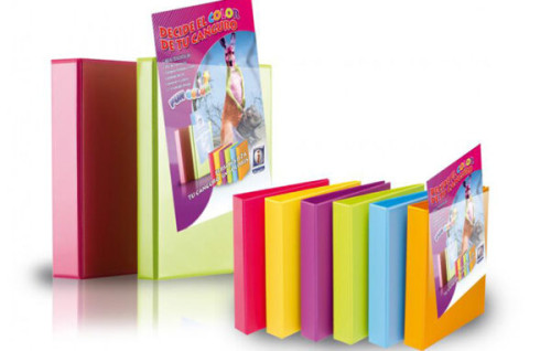 CARPETA CANGURO FUN COLOR A4 4 ANILLAS MIXTAS 25 MM FUN COLORES SURTIDOS IBERPLAS 8425FCM4