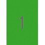 PACK 20 HOJAS (20 UDS) ETIQUETAS VERDES 210X297MM APLI 1602.