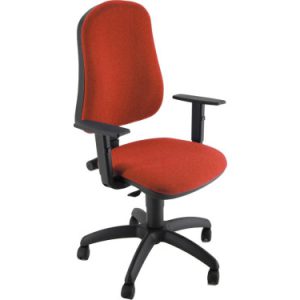 SILLA OPERATIVA VOLGA SIMPEL ROJA REPOSABRAZOS AJUSTABLES UNISIT SICP/BRF/ER