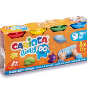SET PASTA DE MODELAR CARIOCA BABY DOUGH 8X75GR CARIOCA 43180