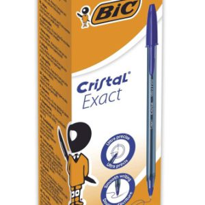 BIC Cristal Exact Azul Bolígrafo Ultrafino 20 pieza(s)