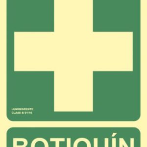 SEÑAL "BOTIQUÍN" 224X300 PVC VERDE ARCHIVO 2000 6170-05H VE