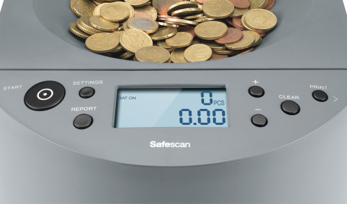 CONTADORA CLASIFICADORA DE MONEDAS 1450 SAFESCAN 112-0599 - Imagen 4