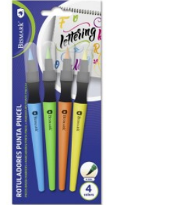 Bismark 328354 rotulador Multi Azul, Verde, Naranja, Amarillo 4 pieza(s)