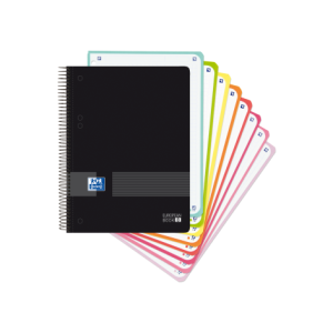 CUADERNO LIVE & GO EUROPEANBOOK 8 A5+ T.PP 160H 5X5 COLOR NEGRO OXFORD 400158957