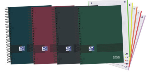 CUADERNO OXFORD & YOU EUROPEANBOOK 5 MULTI A4+ T.EXTRADURA 120H 5X5 COLORES SURTIDO NEUTROS OXFORD 400159032