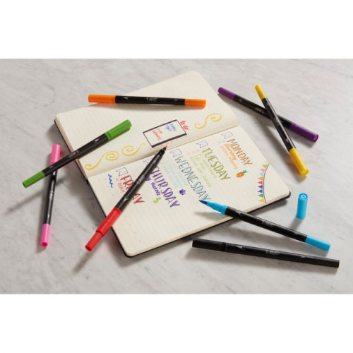 BIC Intensity Dual Tip rotulador Negro, Azul, Verde, Púrpura, Rojo, Amarillo 6 pieza(s) - Imagen 5