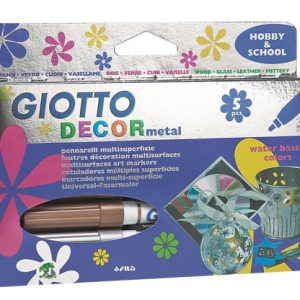 ESTUCHE 5 ROTULADORES DECOR METALLIC GIOTTO F45290000