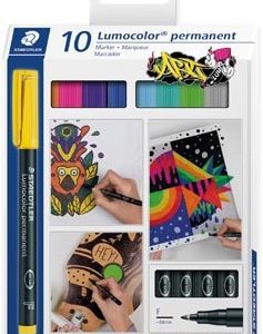 ESTUCHE 10 UDS LUMOCOLOR PERMANENT 318 STAEDTLER 318 C10