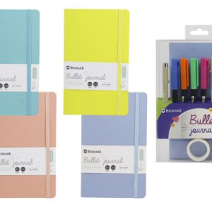 SET  LIBRETA BULLET SOFT +  ROTULADORES PINCEL Y BOLIGRAFOOS BISMARK INGRAF 330619