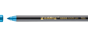 ROTULADOR PUNTA FINA 1200 AZUL METALICO EDDING 1200-073