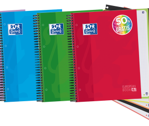 Oxford 400027275 cuaderno y block A4+ 120 hojas Colores surtidos