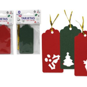 TARJETAS TROQUELADAS NAVIDAD 10 PCS BISMARK 330000