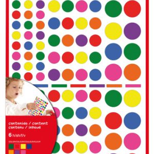 BOLSA GOMETS GEOMÉTRICOS REMOVIBLES MULTICOLOR 6 HOJAS APLI 13240