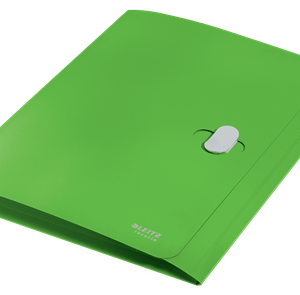 CARPETA POLIPROPILENO 3 SOLAPAS Y CIERRE BROCHE GIRATORIO A4 RECYCLE VERDE LEITZ 46220055