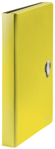 CARPETA POLIPROPILENO ACORDEON 5 POSICIONES+BOLSILLO FRONTAL BROCHE GIRATORIO A4 RECYCLE AMARILLO LEITZ 46240015