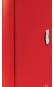 CARPETA POLIPROPILENO ACORDEON 5 POSICIONES+BOLSILLO FRONTAL BROCHE GIRATORIO A4 RECYCLE ROJO LEITZ 46240025